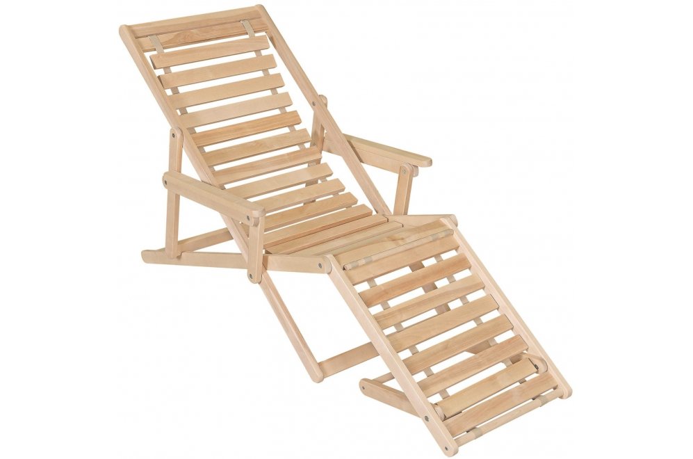 Шезлонг Чивас натуральное дерево