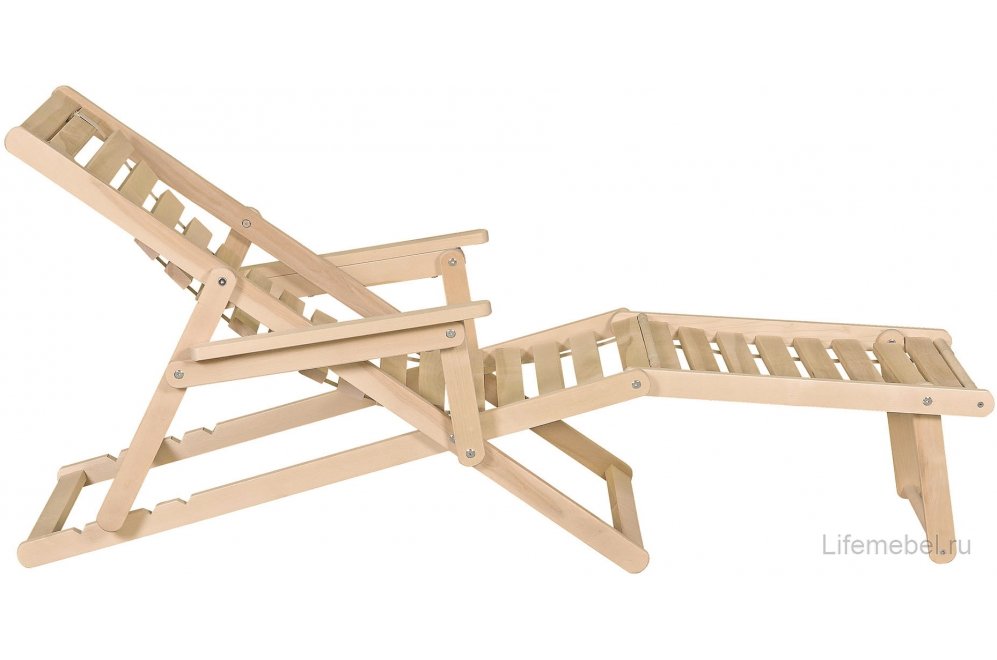 Шезлонг Чивас натуральное дерево