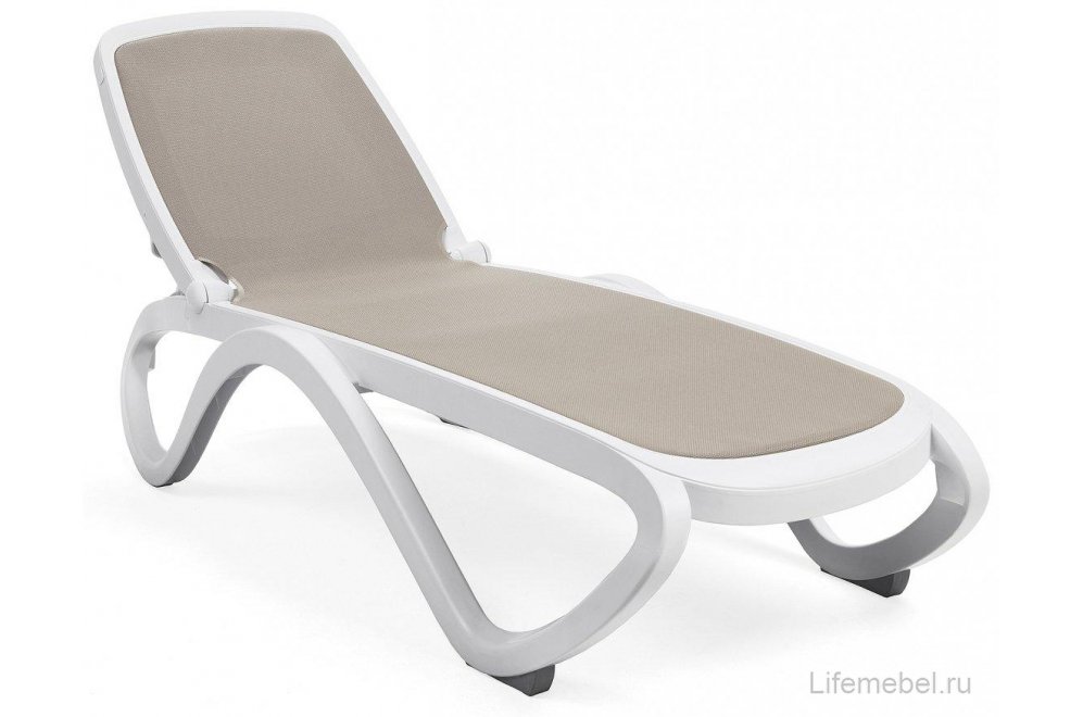 Шезлонг 003/4041700124 тортора / белый