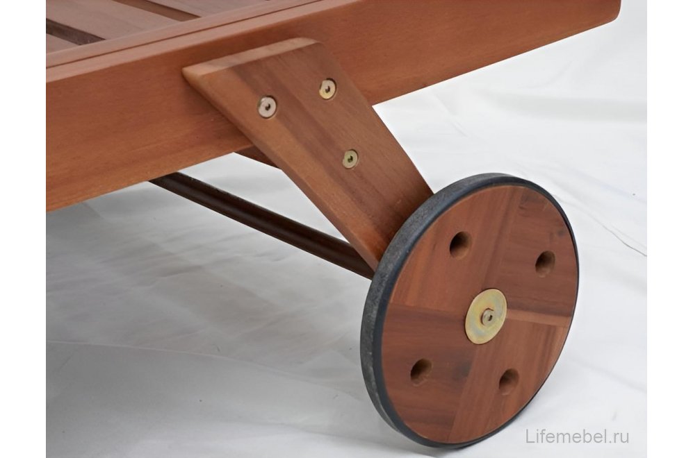 Шезлонг-лежак A37B бежевый