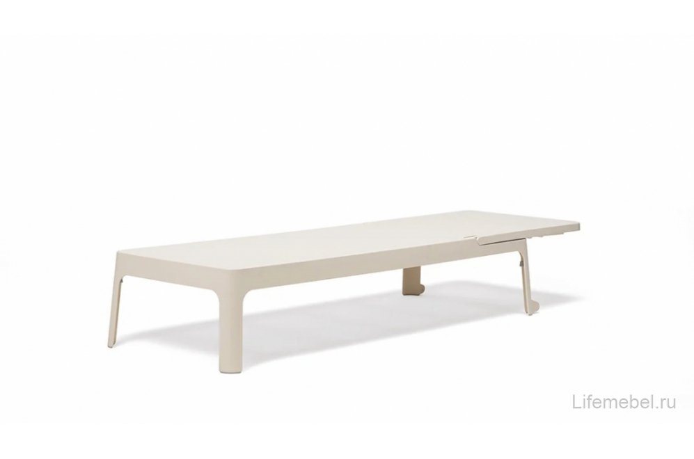 Шезлонг-лежак пластиковый Plano бежевый