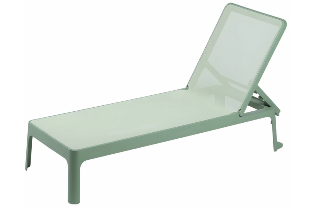 Шезлонг-лежак пластиковый Plano мятный