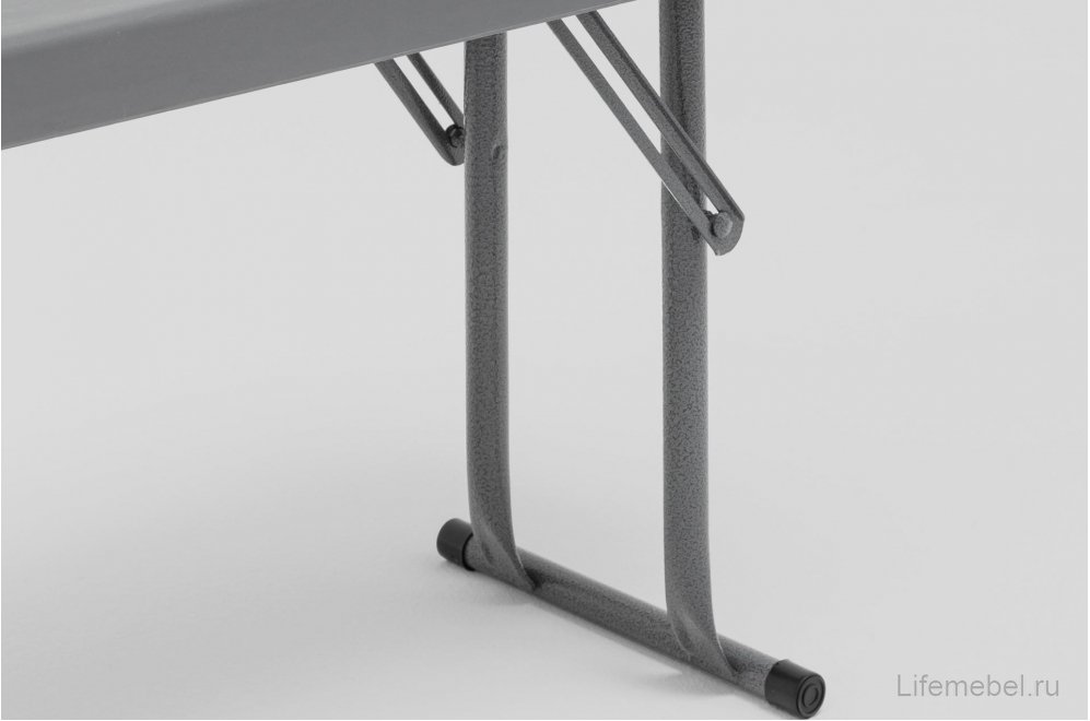 Скамейка Кейт складная 152x25x42 серая