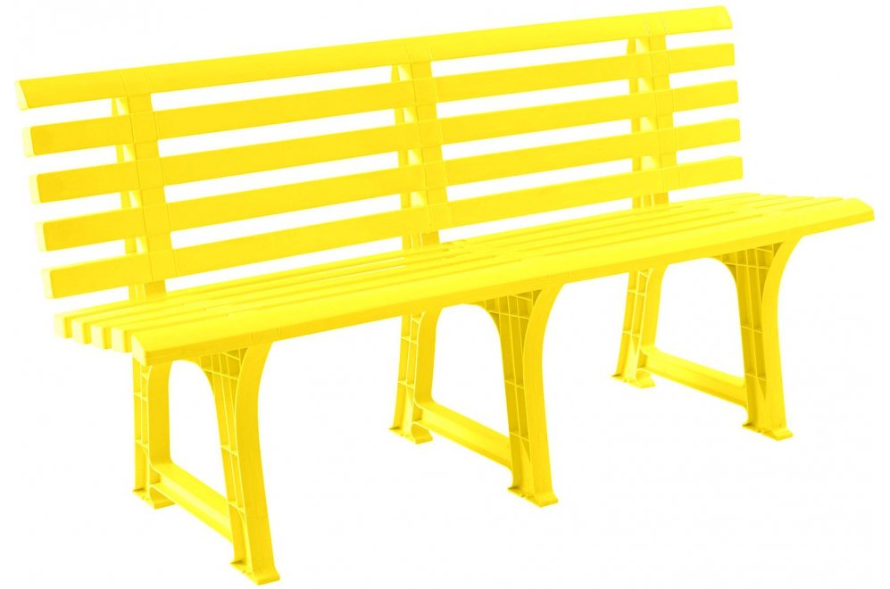 Скамейка СКП-МТ017 желтая