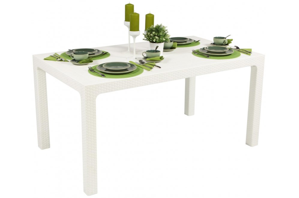 Пластиковый стол Arizona 80х140 белый