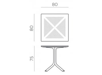 Пластиковый стол Clip 80