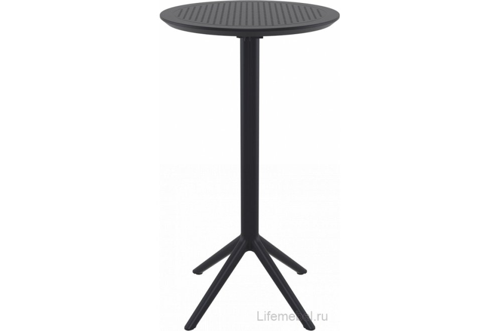 Стол пластиковый барный складной Sky Folding Bar Table 60 черный