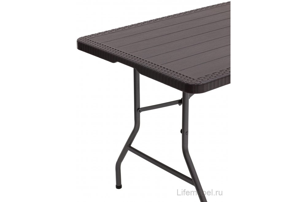 Металлический стол Миддлтон 180 коричневый