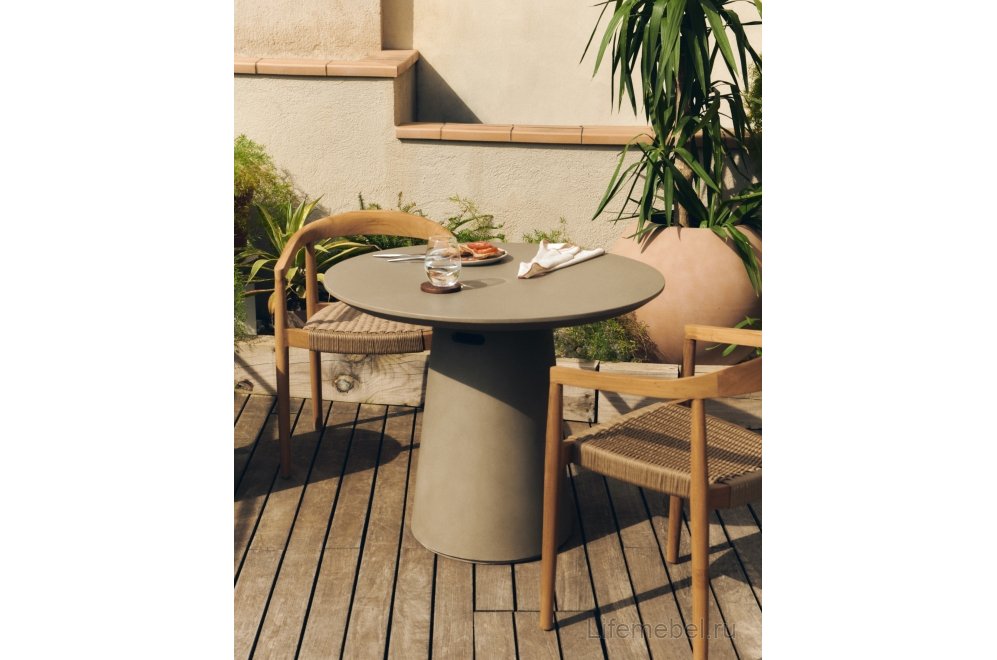 Столик журнальный садовый Itai серый