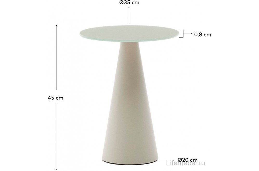 Журнальный столик Wilshire светло-серый