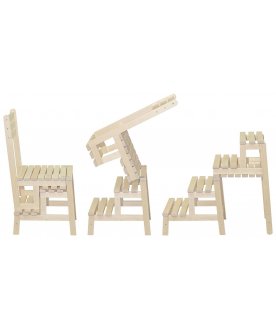 Деревянный стул-стремянка Массив