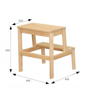 Деревянный табурет-стремянка Массив