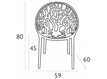 Пластиковое кресло Crystal