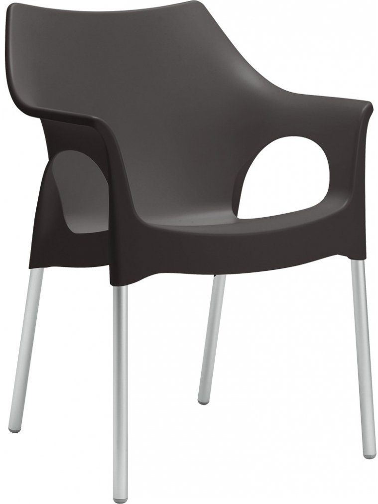 Пластиковое кресло Ola антрацит