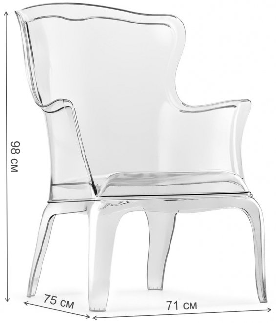 Пластиковое кресло Pasha прозрачное