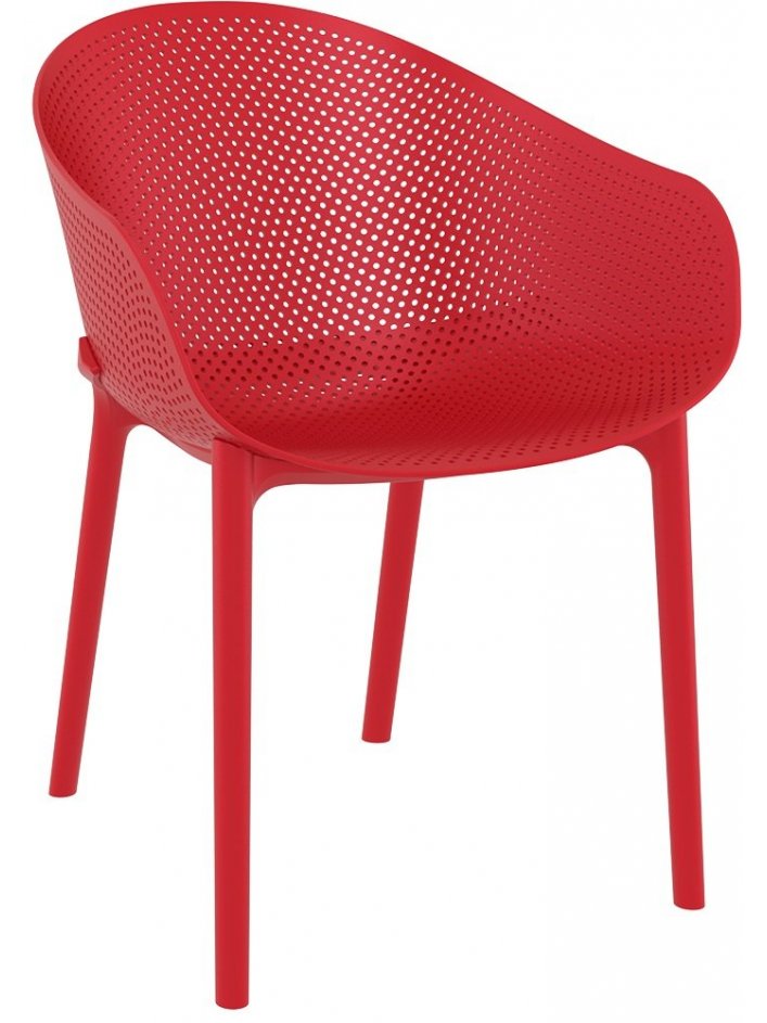 Пластиковое кресло Sky красное