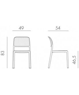 Пластиковый стул Bora Bistrot
