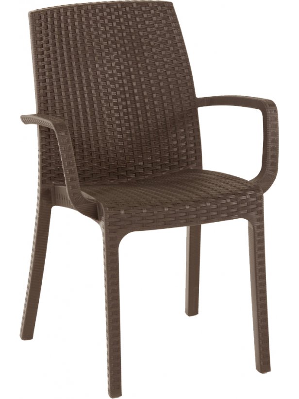 Пластиковый стул Indiana кофе