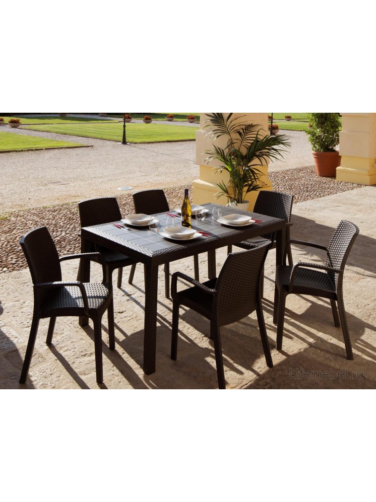 Пластиковый стул Indiana кофе