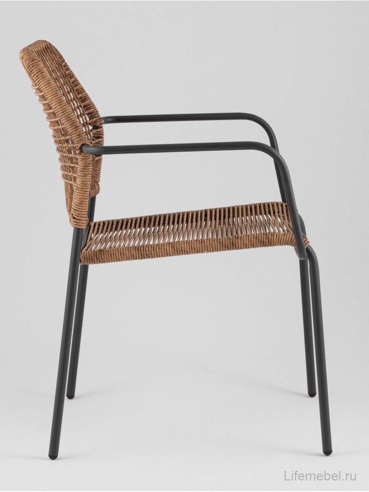 Металлический стул Люмена светло-коричневый