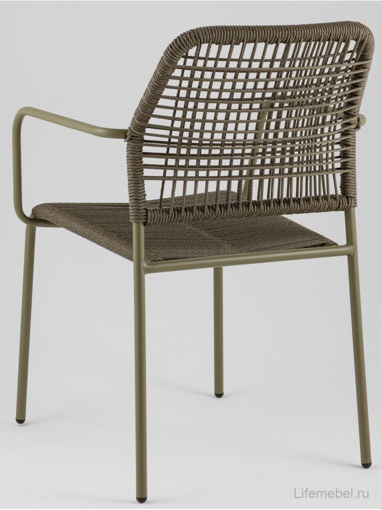 Металлический стул Люмена зелёный