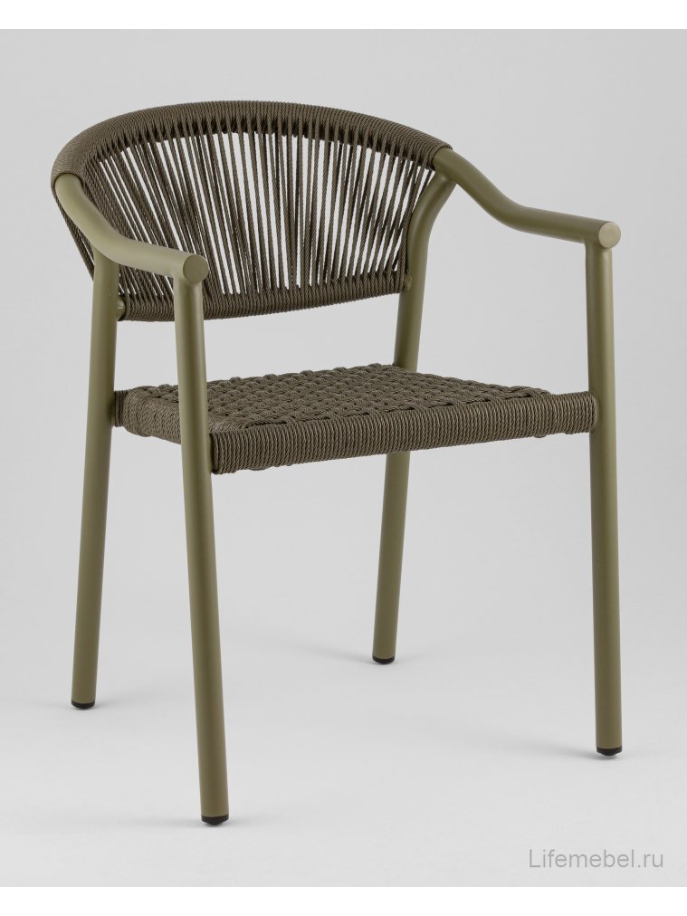 Металлический стул Лиана зелёный