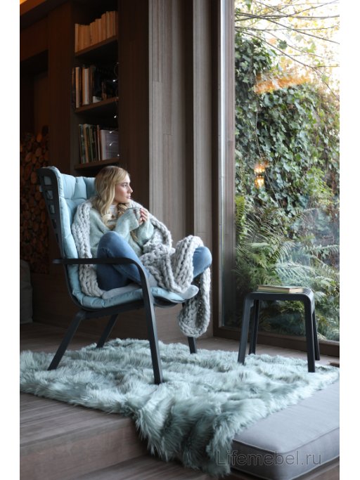 Табурет пластиковый Poggio антрацит