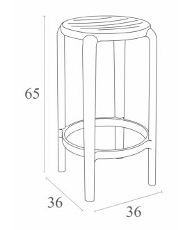 Табурет Tom Bar 65