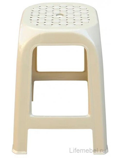 Пластиковый табурет Стиль бежевый