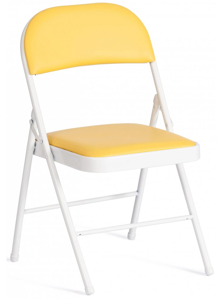 Складной стул Folder mod. 3022G yellow желтый / white белый