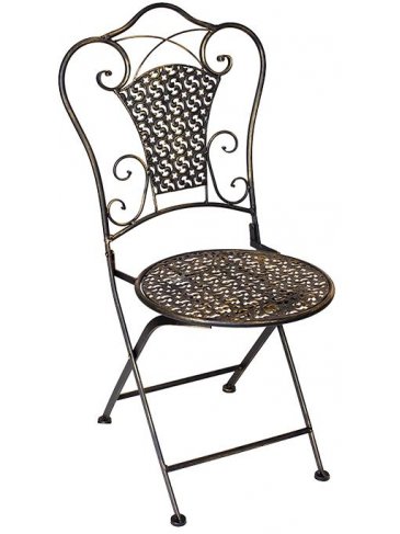 Стул складной Вейв бронзовый