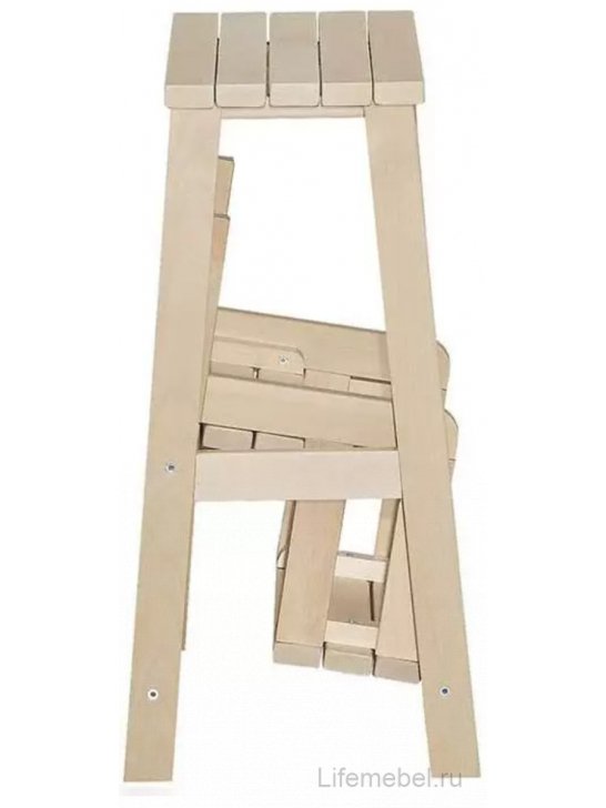 Табурет-стремянка Марк натуральное дерево