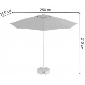 Зонт 50-1011-25/TILT/W/2709