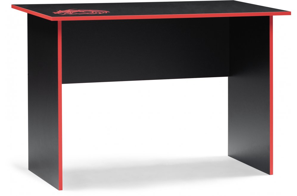 Письменный стол Эрмтрауд черный / красный  - Уцененный экземпляр