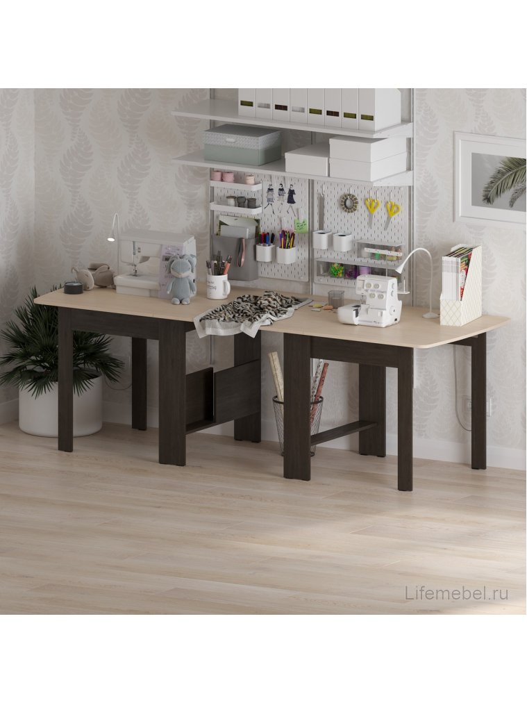 Стол-книжка СтК7 венге / дуб молочный