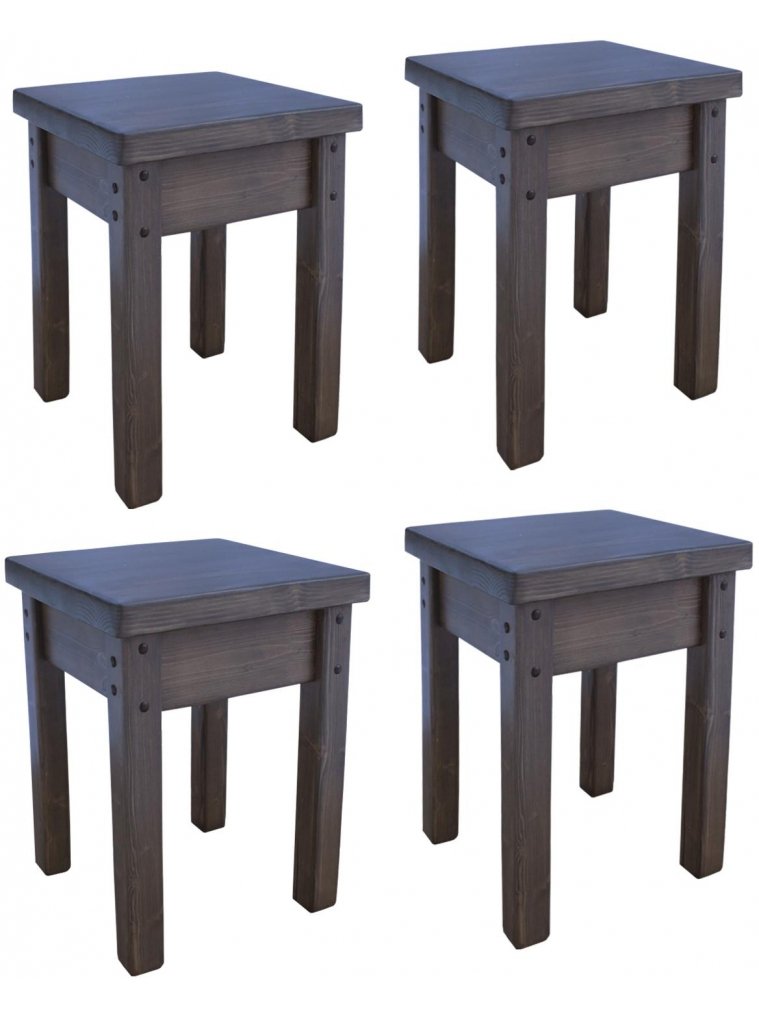 Комплект табуретов Классика венге 4 штуки