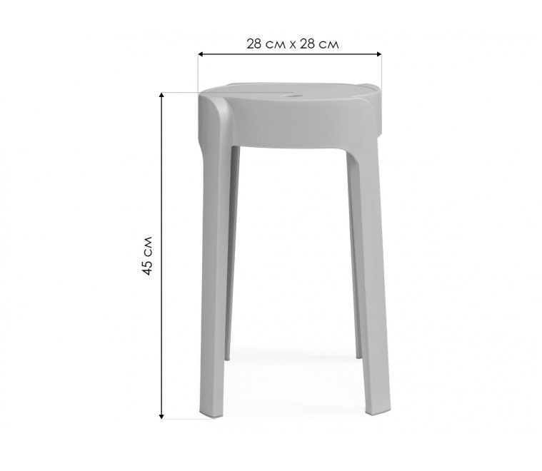 Табурет Bovel white