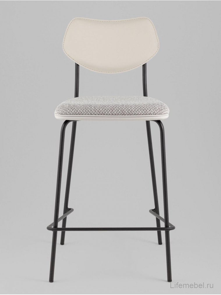 Полубарный стул Элси серый