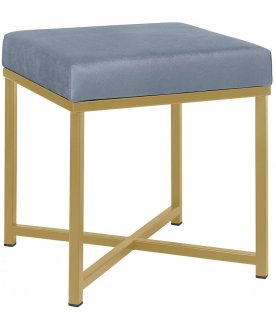 Табурет Андре light blue / золотой