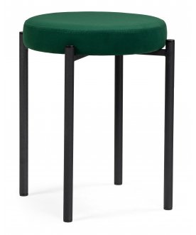 Табурет Сино зеленый велюр (velutto 33) / черный