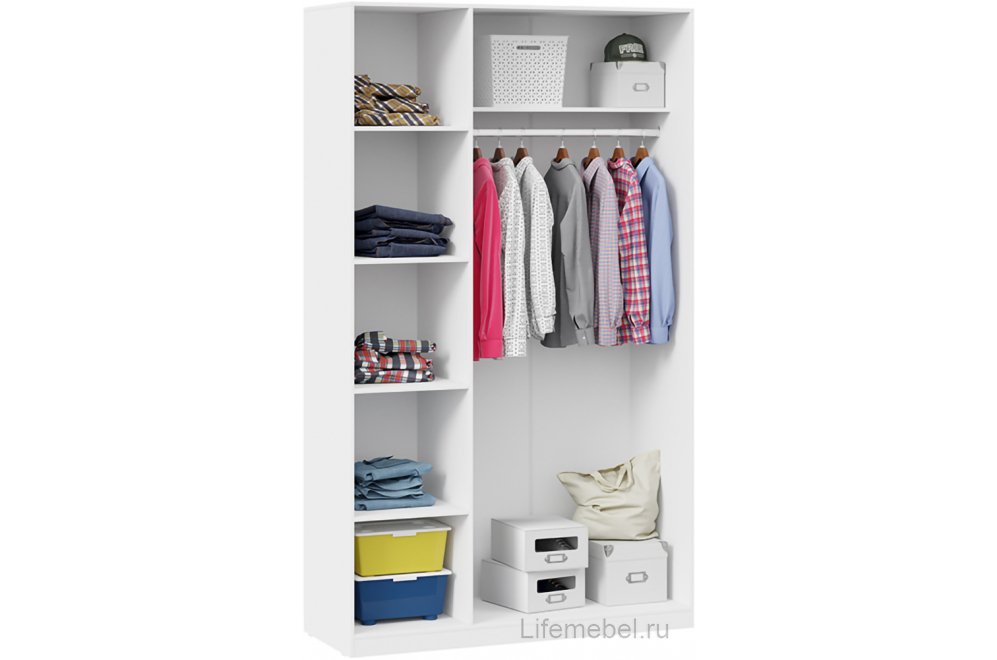 Шкаф Тесса белый жемчуг / белый глянец