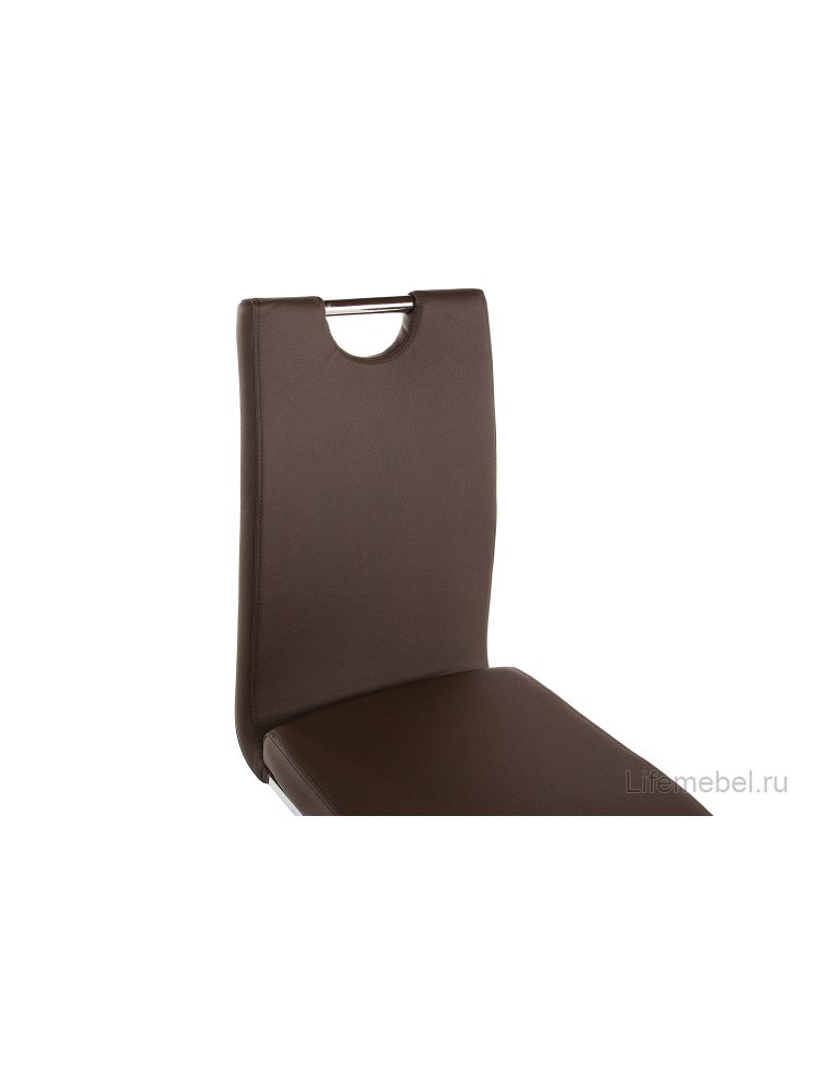 Стул Avola Brown/DC-1050 brown(640)/chrome стул (бр) 1522БР5645 - Отстутсвует спинка.