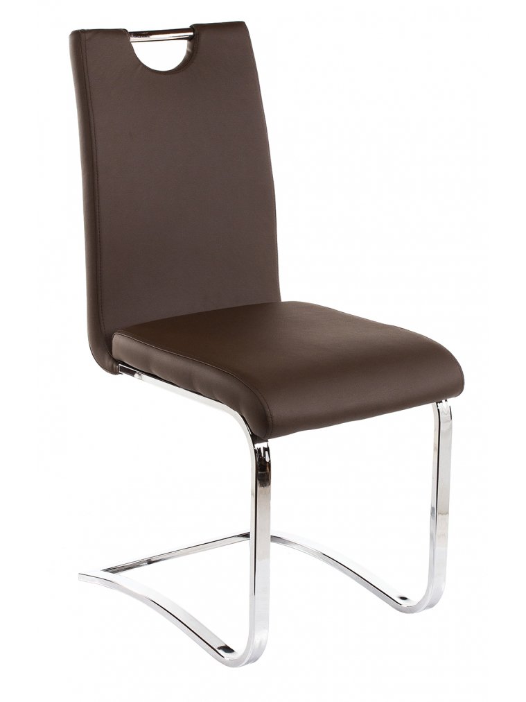 Стул Avola Brown/DC-1050 brown(640)/chrome стул (бр) 1522БР5645 - Отстутсвует спинка.