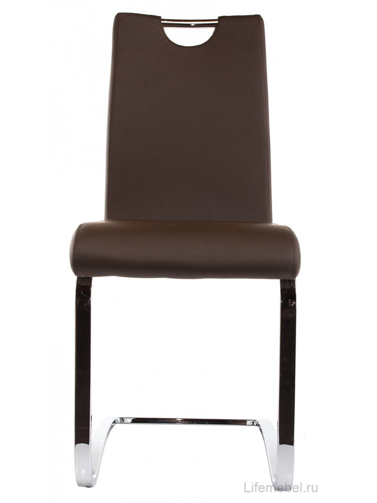 Стул Avola Brown/DC-1050 brown(640)/chrome стул (бр) 1522БР5645 - Отстутсвует спинка.