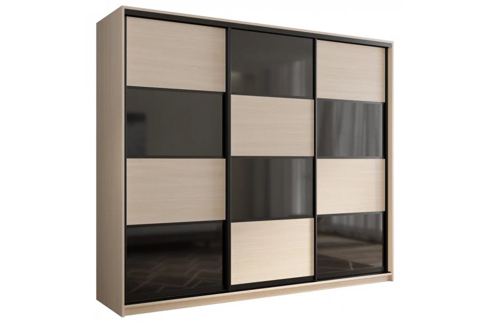 Шкаф-купе Кааппи 13 дуб молочный 240х60