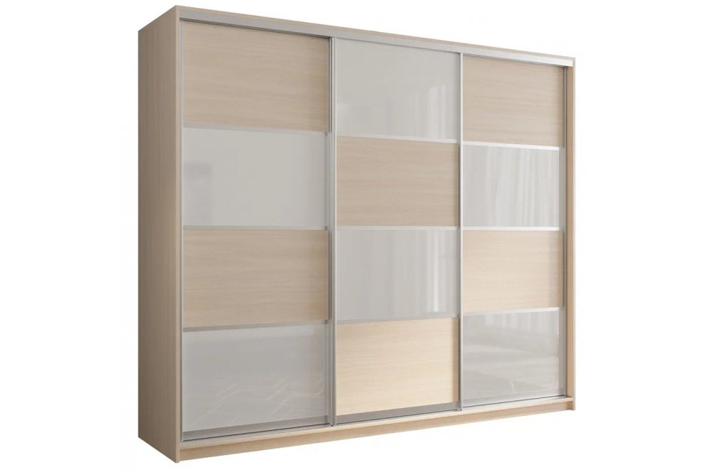 Шкаф-купе Кааппи 14 дуб молочный 240х60