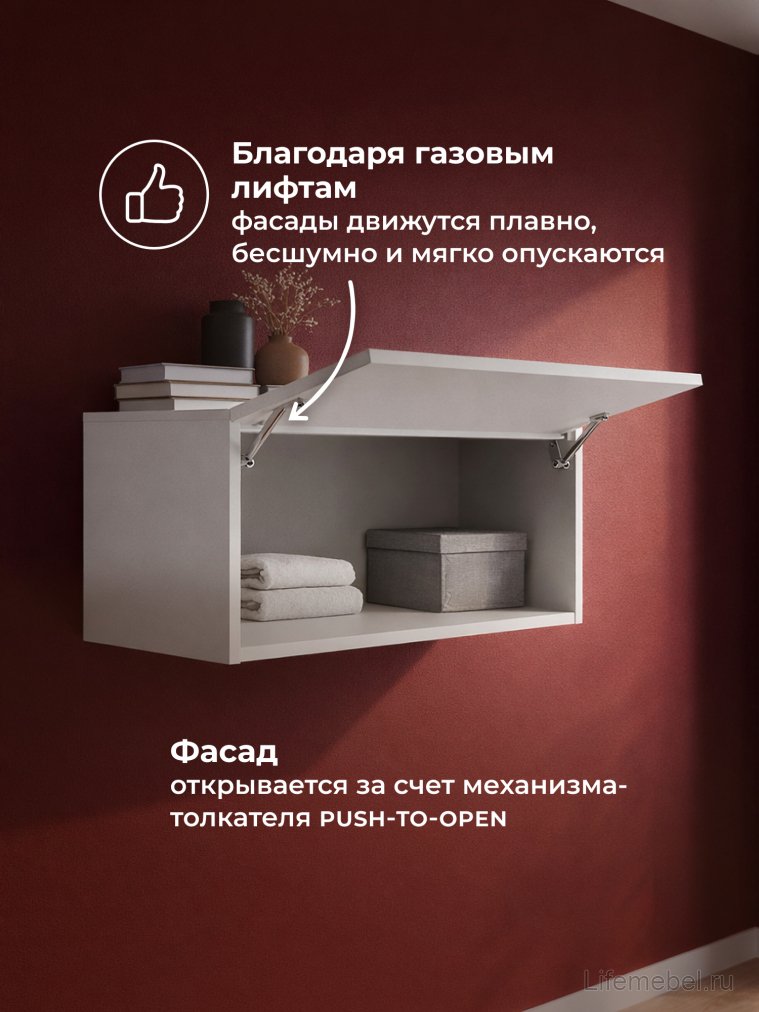 Навесной шкаф Роут 1 белый