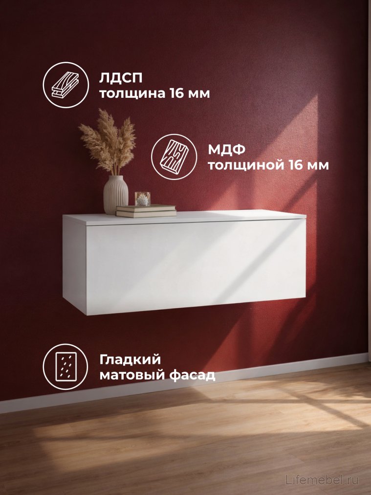 Навесной шкаф Роут 2 белый