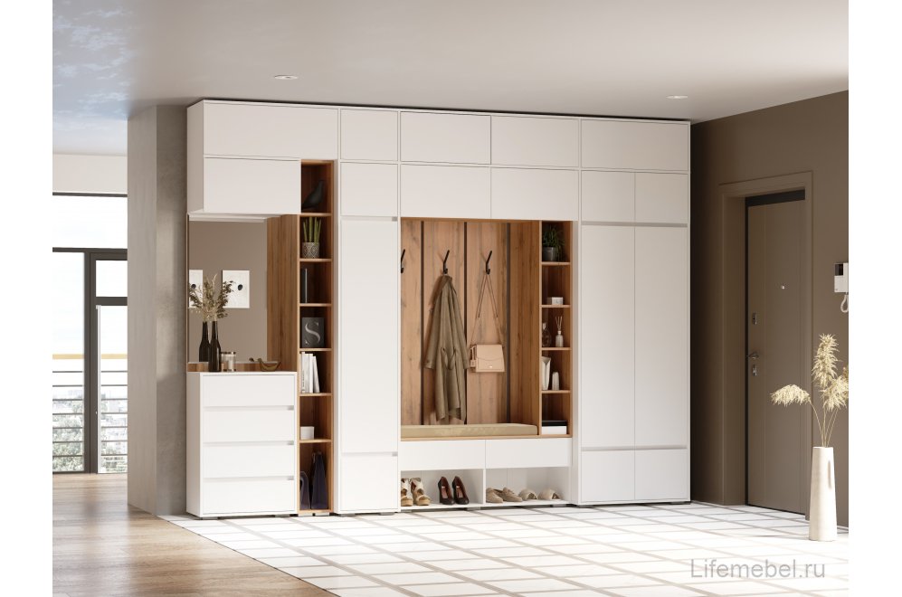 Навесной шкаф Роут 4 белый