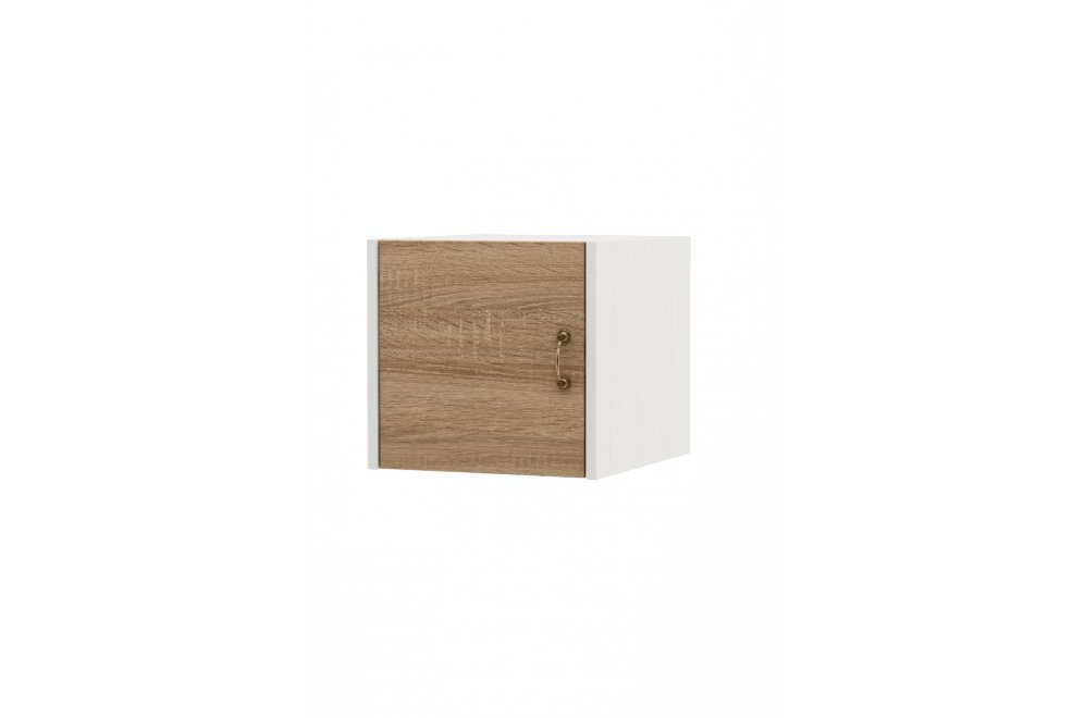 Шкаф навесной Август-1 белый / дуб сонома